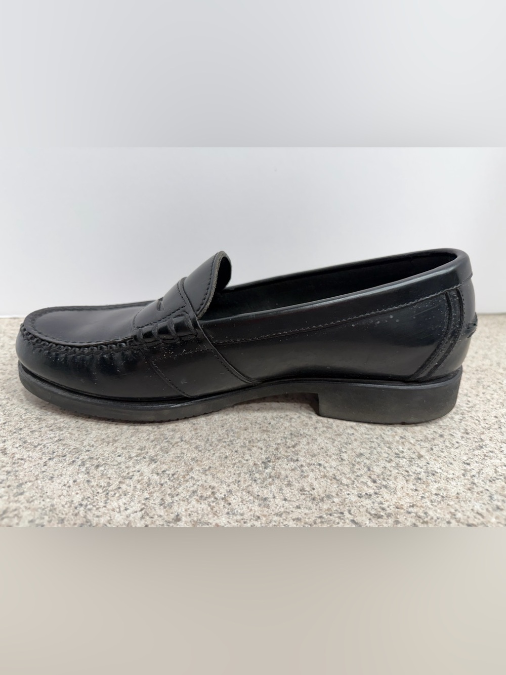 ROCKPORT Classic Preppy Black Leather Penny Loafers - Men's SIze 8M - M2568 - Picture 4 of 13